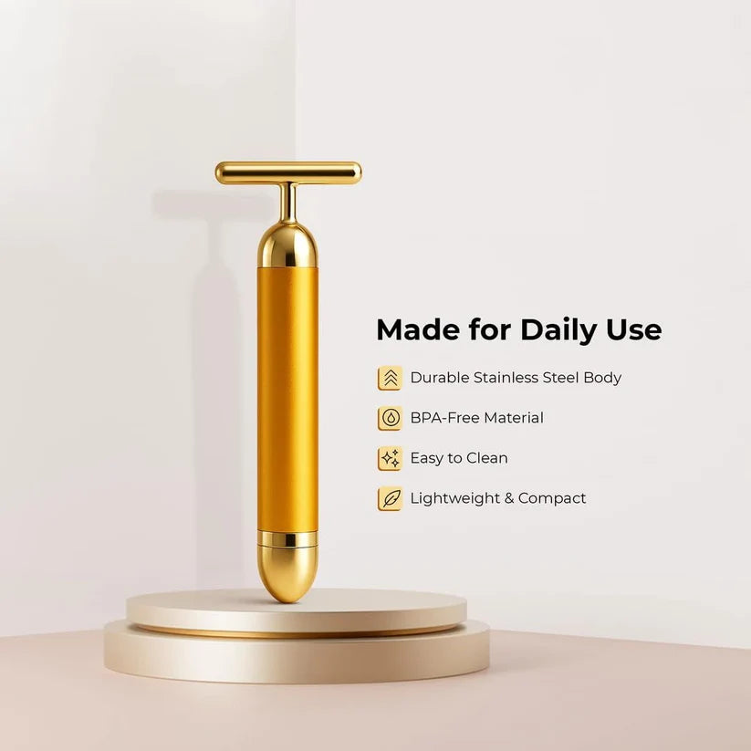 24K Gold Face| Massager Roller|AntiAgeing|Pigmentation|Acne remove|Dark spot