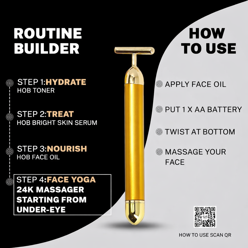 24K Gold Face| Massager Roller|AntiAgeing|Pigmentation|Acne remove|Dark spot