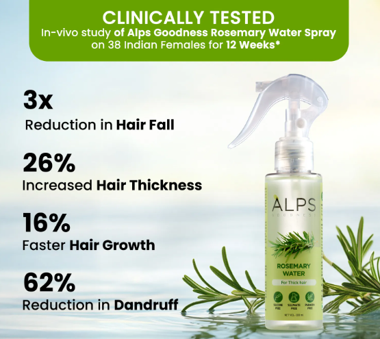 Alps Rosemary Water 100-ml hair spray for regrowth (Pack of-3)